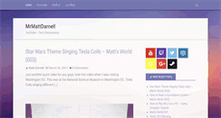Desktop Screenshot of mrmattdarnell.com