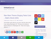 Tablet Screenshot of mrmattdarnell.com